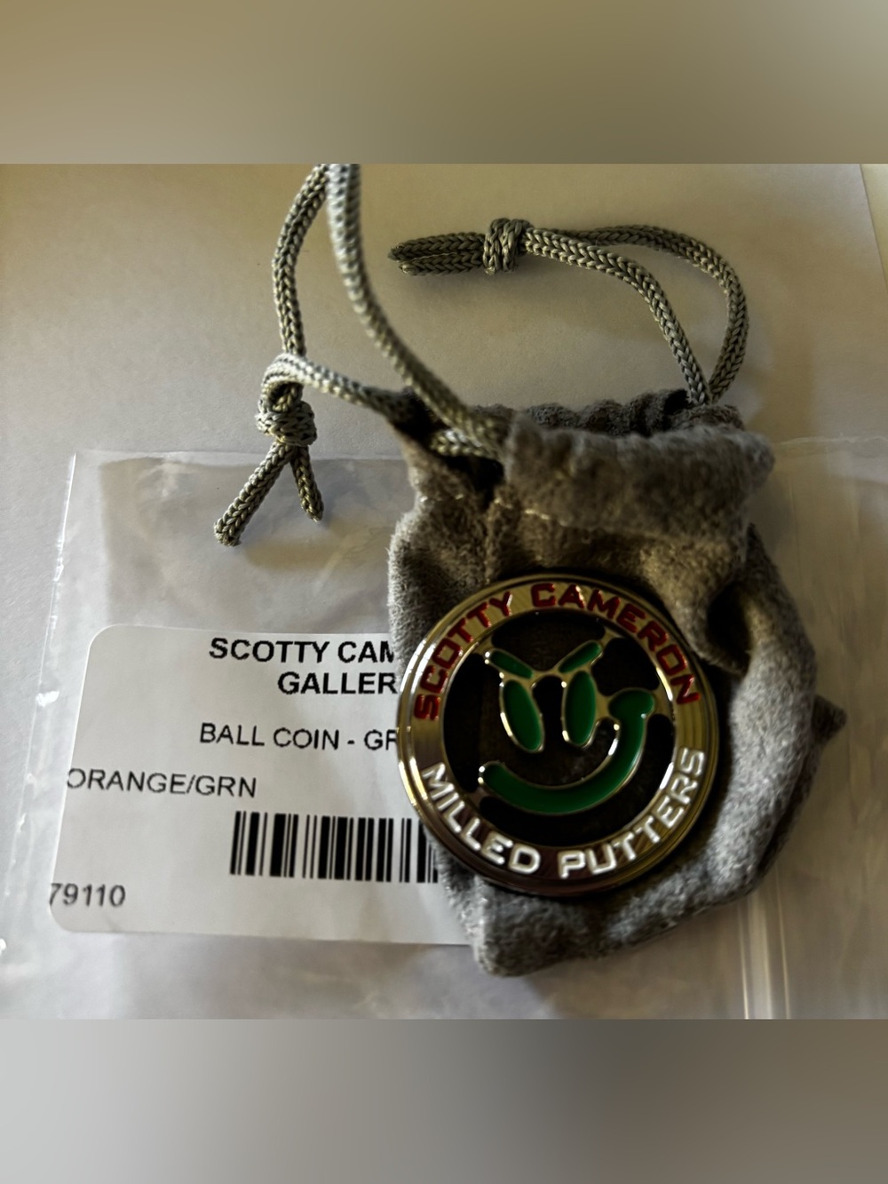 NWT SCOTTY CAMERON GALLERY Grinder Coin Ball Marker Green Orange Golf  2026